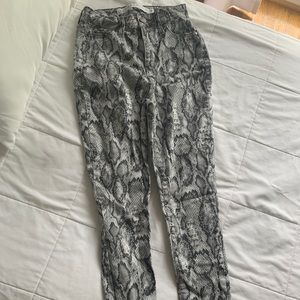 Snake Skin Skinny Jeans
